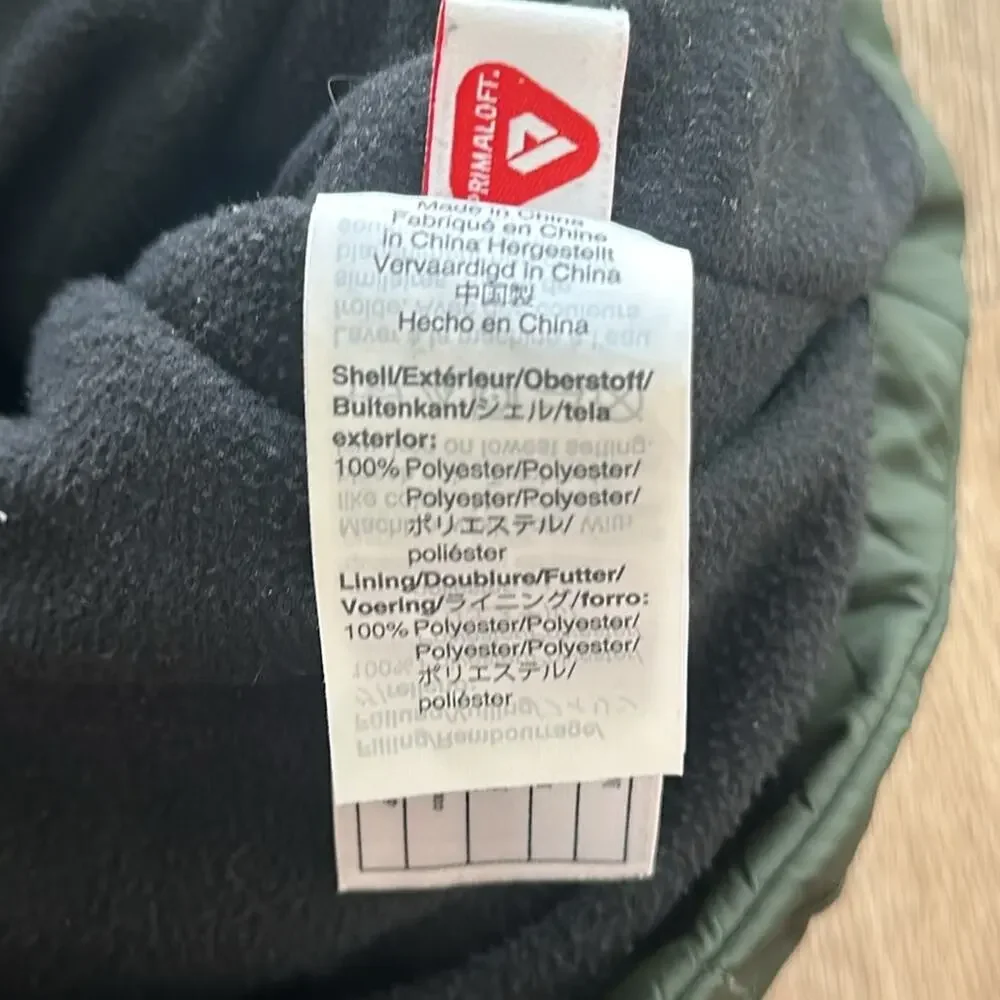J.Crew Dark Green Box-Quilted PrimaLoft Vest‎ Size XL
